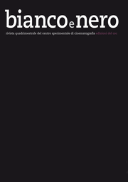 Cover of the journal Bianco e nero - 0394-008X