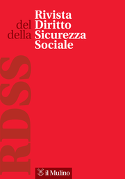 Cover: Rivista del Diritto della Sicurezza Sociale - 1720-562X