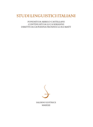 Cover of Studi linguistici italiani - 0394-3569